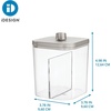 image:imageiDesign The Ilyse Collection Canister  Clear amp Brushed NickelPack of 1