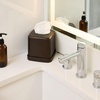 image:imageiDesign York Facial Tissue Box Cover Vintage Holder for Bathroom Vanity Countertops 575 x 575 x 55 Chrome and WhiteBronze