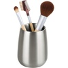 image:imageiDesign Nogu Metal Tumbler Cup Holder for Makeup Brushes Toothbrushes Glasses Brushes on Bathroom Vanity Countertops College Dorm Bedroom Desks 325 x 325 x 4  Brushed Stainless SteelPack of 1