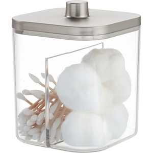 image:imageiDesign The Ilyse Collection Canister  Clear amp Brushed NickelPack of 1
