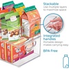 image:imageiDesign Stackable Storage Bin with Handles Clear 10 x 8 x 5 Pack of 4Clear Pack of 4