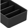 image:imageiDesign The Sarah Tanno Collection 5 Slot Silicone Cosmetic Drawer Organizer Black5 Section