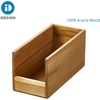 image:imageiDesign Acacia Wood OpenFront Bin NaturalPack of 1