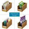 image:imageiDesign Acacia Wood OpenFront Bin NaturalPack of 1