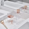 image:imageiDesign Plastic 2 Jewelry Box Compact Storage Organization Drawers Set for Cosmetics Dental Supplies Hair Care Bathroom Office Dorm Desk Countertop 65 x 7 x 52 Drawer